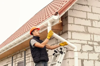 Pose et remplacement de gouttières à Maisse